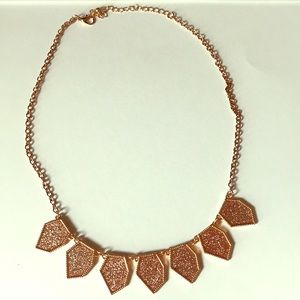 Rose gold statement necklace
